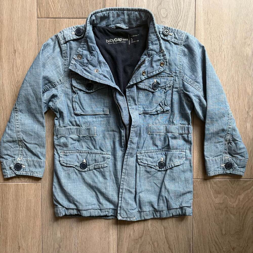 Baby Gap 1969 Denim Utility Jacket Size 5 Years